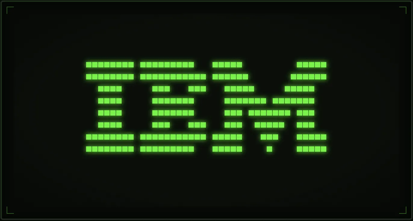 CHIP-8 emulator running the IBM logo ROM